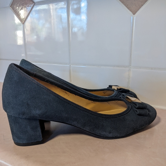 Michael Kors Block Heel Velvet Velour Pump Mary Jane - Picture 6 of 11